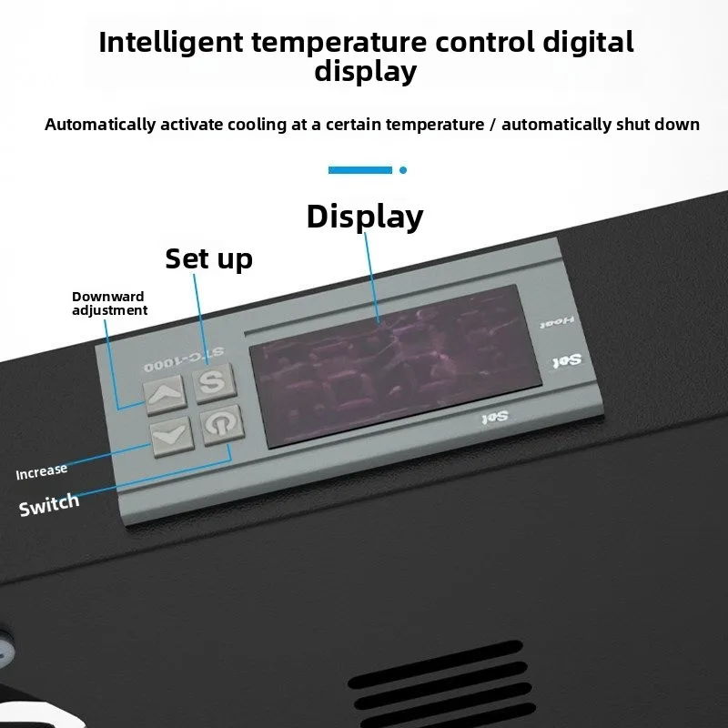 220V Cooling Fan Silent Cabinet Chassis Server Industrial Distribution Cabinet Intelligent Variable Speed Temperature Control