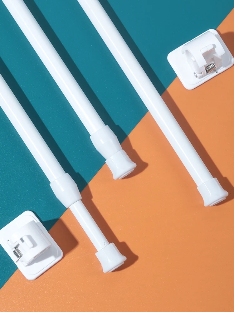 

Настенный выдвижной стержень для одежды Drng Ra Эластичная опора Простая установка Сверление не требуется Карниз для штор с батомой