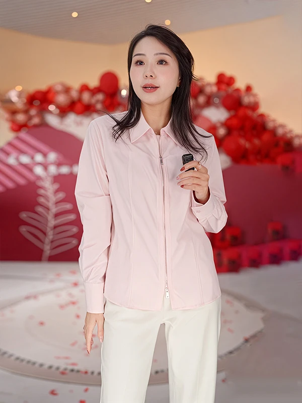 

Design Sensation Casual irt Women's Spring New Faion Turn-down Collar ort Coat Casual Sle Polyester Long Sve Zippe...