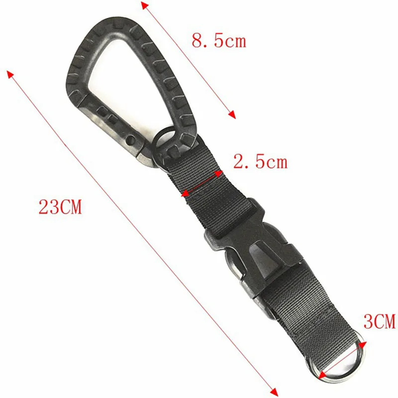 Outdoor Key Chain Multi-Functional Molle Webbing Belt Hook Mountain Climbing Backpack Quick-Release Buckle Travel accessories