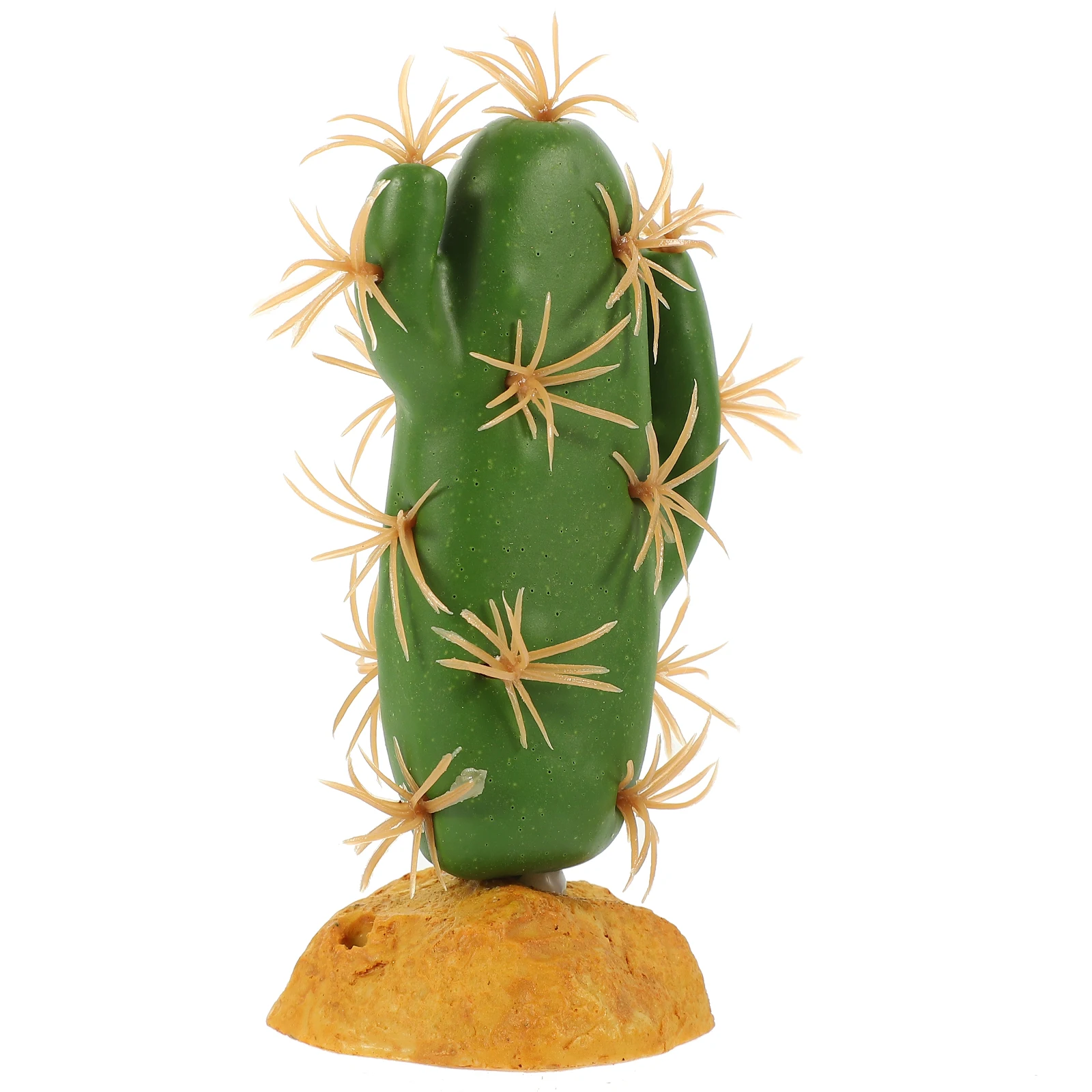 

Artificial Plant for Reptile Habitat Decorative Terrarium Accessories Lifelike Cactus Tank Plants Safe Plastic Resin Material