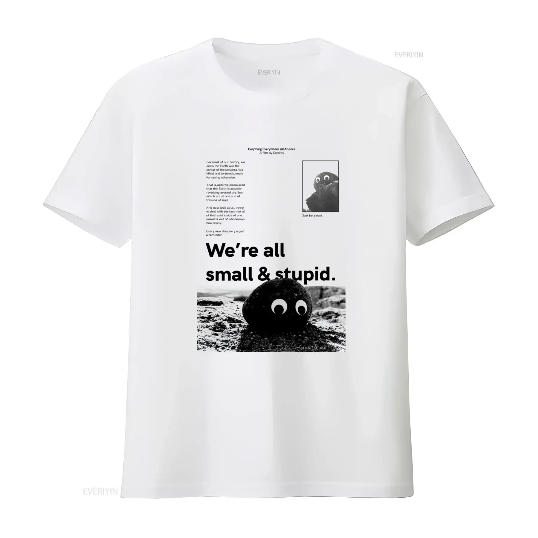 Everything Everywhere All At Once We're Small Stupid T Shirt Unique Movie Inspired Design for Trendy Fashion Lovers vintage