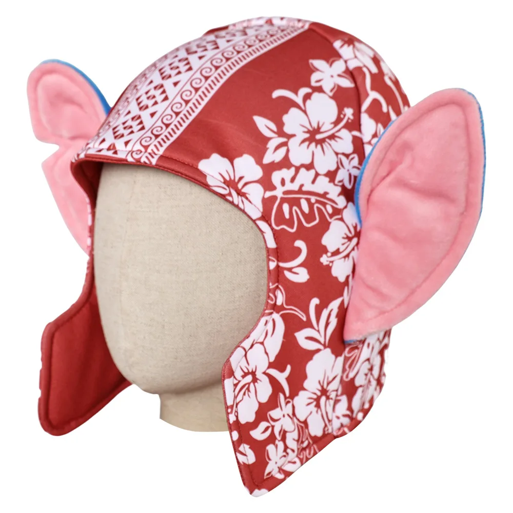 Cartoon Lilo Cosplay Stitch Clothing Accessories Hat Print Cartoon Roleplay Hallowmas Costume Party Carnival Role Play Prop