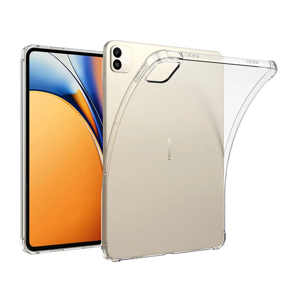 

Funda for Realme Pad 3 11.6" 2026 Tablet Case Shockproof Airbags e-Book Protective Shell-Transparent TPU Back Cover