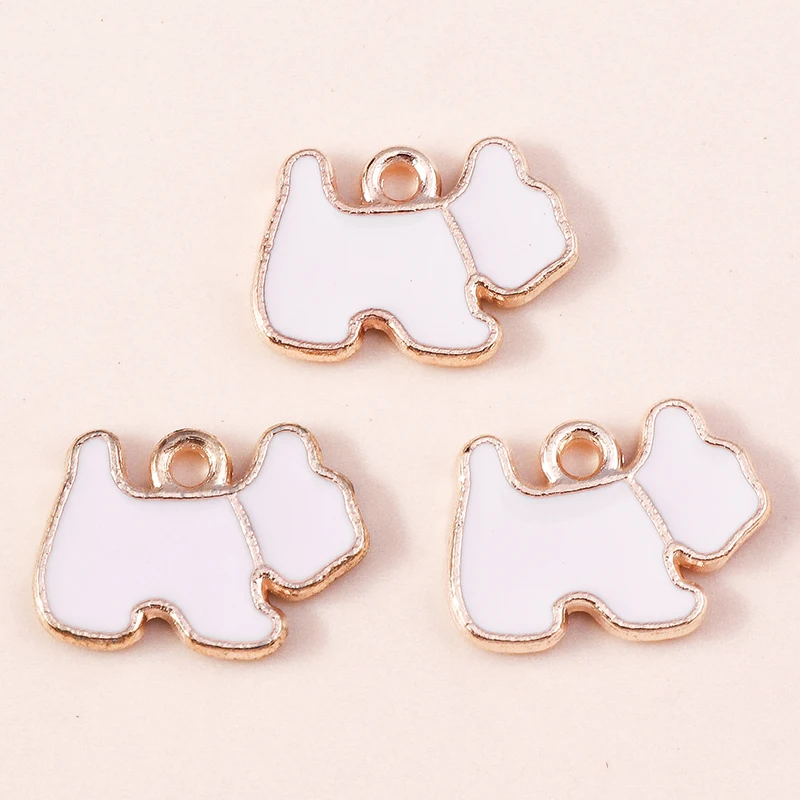 20 Stück Cartoon-Tier-Hunde-Anhänger, Emaille-Pfotenabdruck-Charms für Schmuckherstellung, Ohrringe, Halsketten, Armbänder, DIY-Geschenke – Detail 31