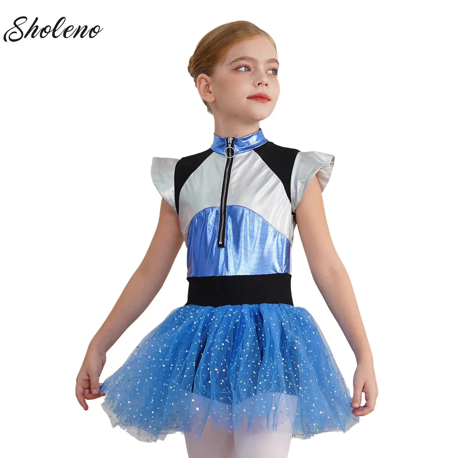 

Party Kids Role Playing Dress Child Girls Cosplay Alien Robot Spacemen Astronaut Costume Halloween Carnival Dress Up Outfits