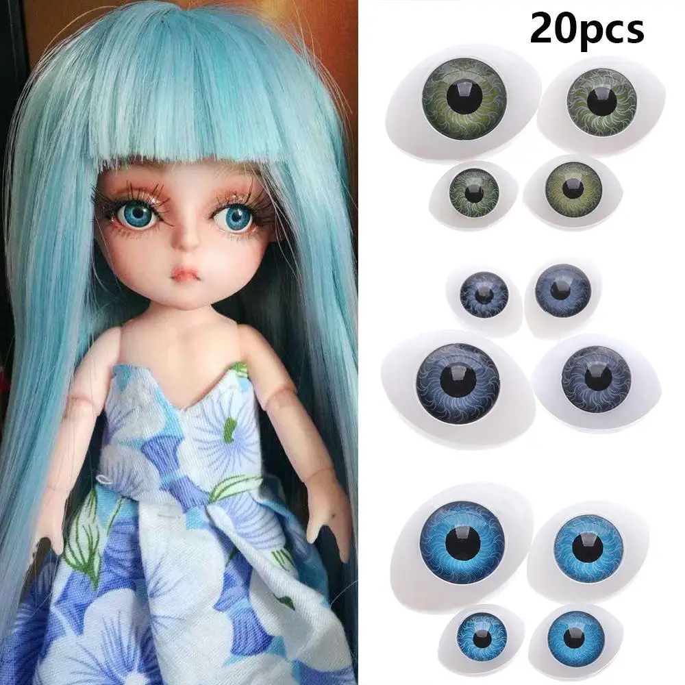 20pcs Doll Safety Eyes For Animal Toy Funny Plastic Puppet Making Dinosaur Eyes DIY Craft Accessories