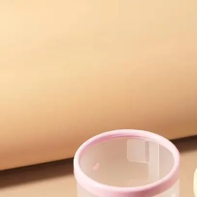 

Cartoon Transparent Round Pen Holder Storage Box Cute Pen Pencil Desktop Storage Box Portable Cosmetic Container