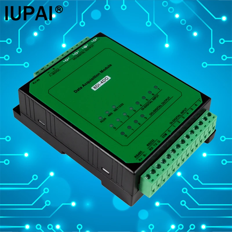 8DI-4DO 4-channel relay output 8-channel switch input Industrial Ethernet module Modbus TCP protocol Industrial Automation Modul