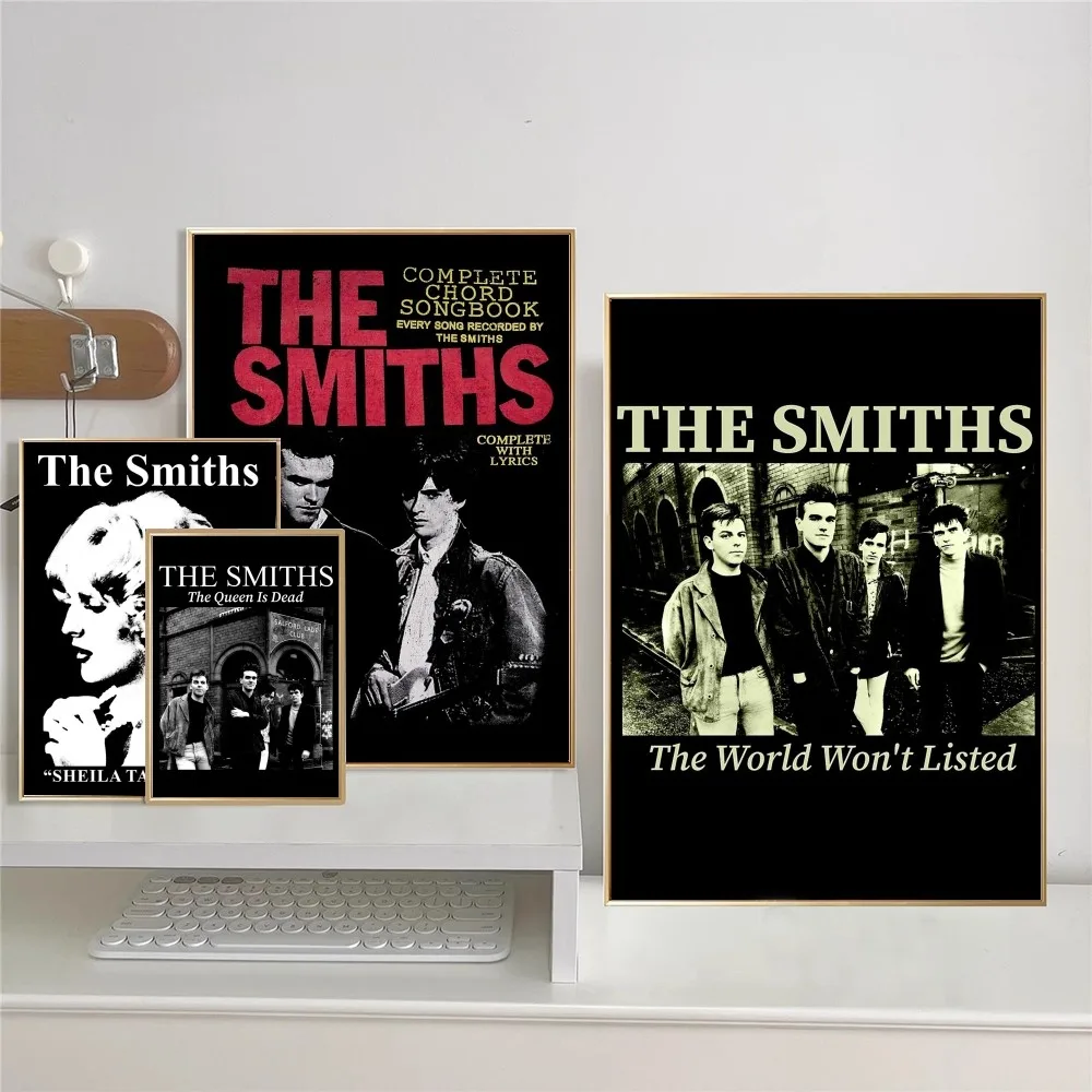 The S-Smiths Music Classic Vintage Posters Waterproof Paper Sticker Coffee House Bar Home Decor