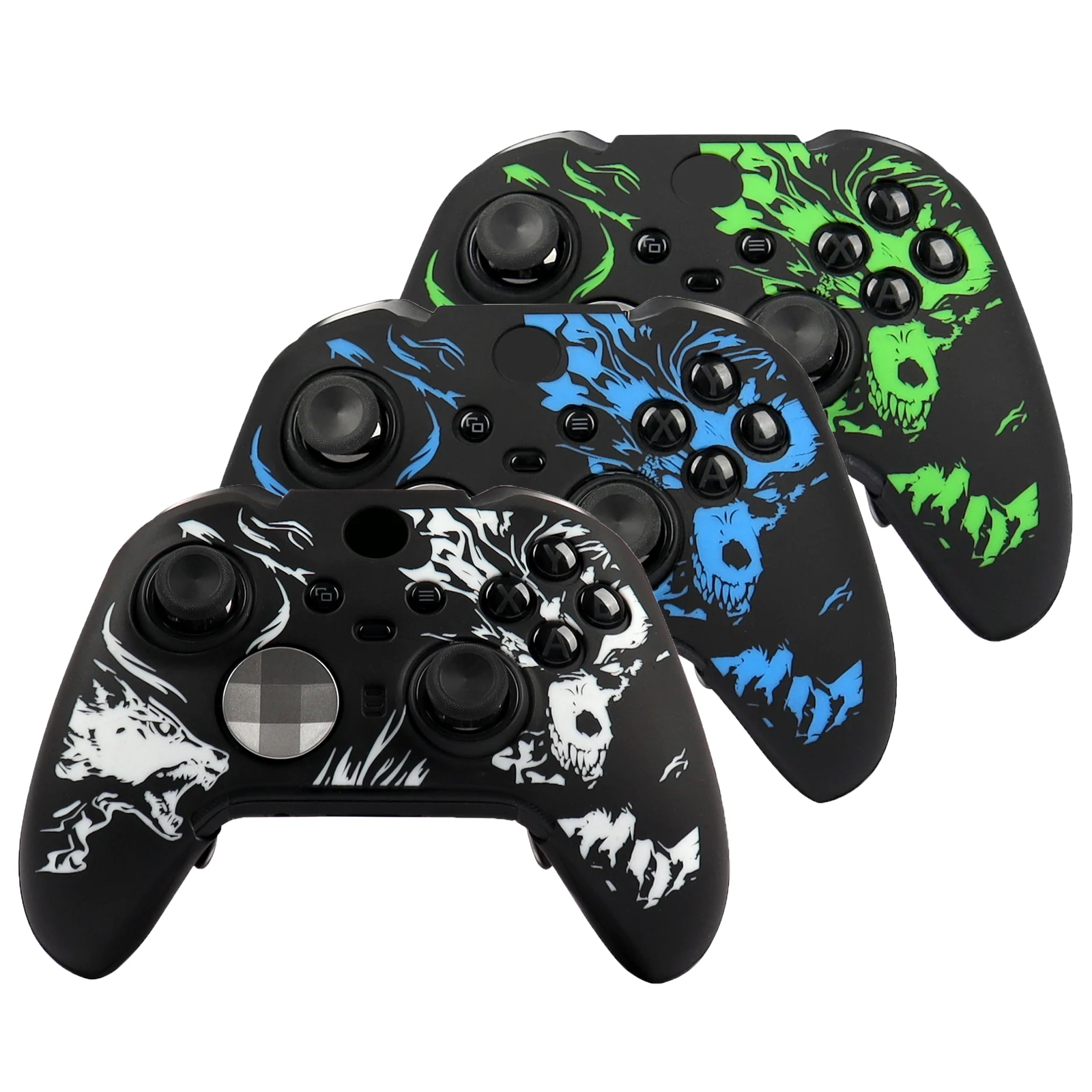 Funda protectora de silicona suave tallada con láser para Xbox Elite, controlador inalámbrico Serie 2, accesorios para videojuegos