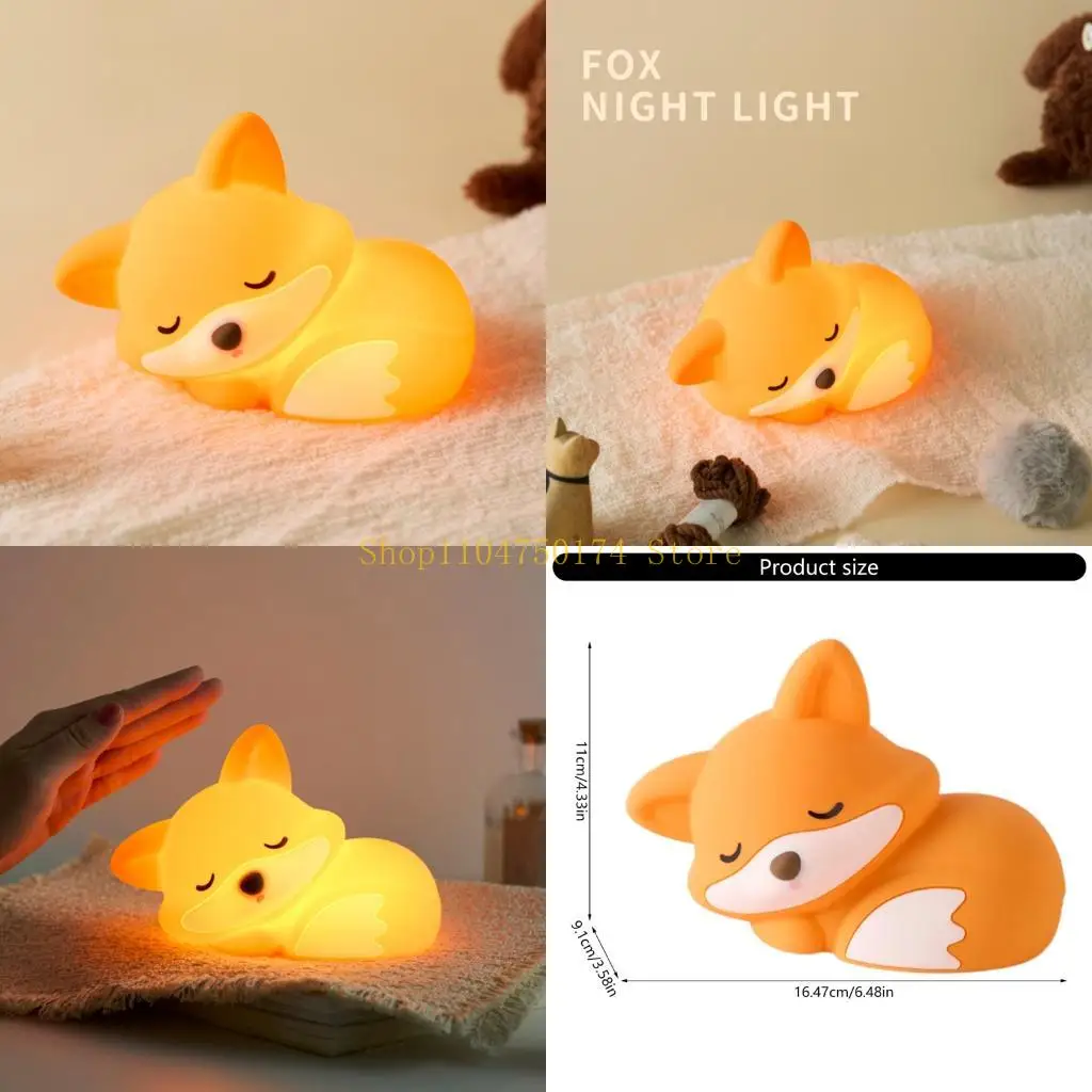 

Силиконовый ночник в форме мультяшных животных, настольная лампа, украшение комнаты, подарок для детей, детей, малышей, лидер