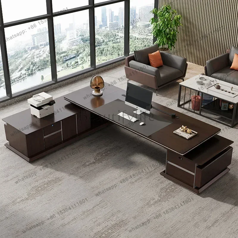 LD Aesthetic Executive Office Executive Desk Reading Minimalist Table Computer Tables Coffee Reception Tavolino Hotel Furniture