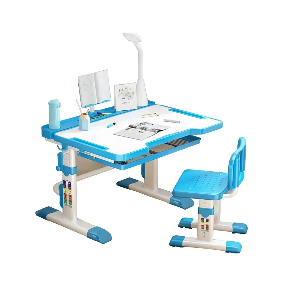 

Hot sale study desktop table and chair set kids