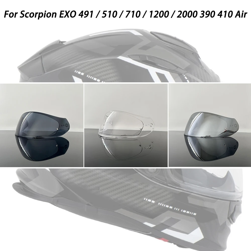 Helmet Shield for Scorpion EXO 491 / 510 / 710 / 1200 / 2000 390 410 Air Helmet Visor Uv Protection Casco Moto Visera Sunshield