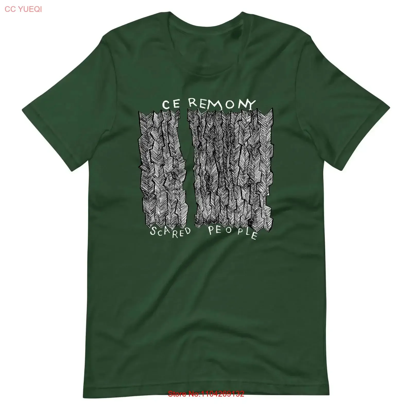 Ceremony Band Scared People Album T Shirt Full Size S 5XL MD763 vintage Washed Stylish Casual graphic Unisex Versatile