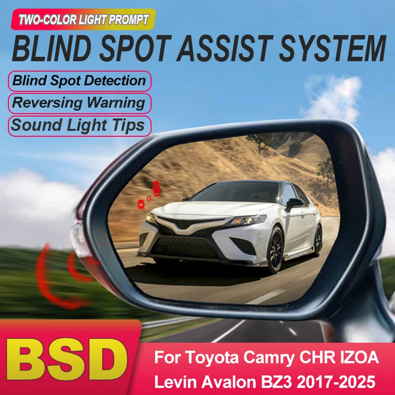Автомобиль для Toyota Camry CHR IZOA Levin Avalon BZ3 2017-2025 BSD BSM BSA Система обнаружения слепых зон помощи при изменении движения
