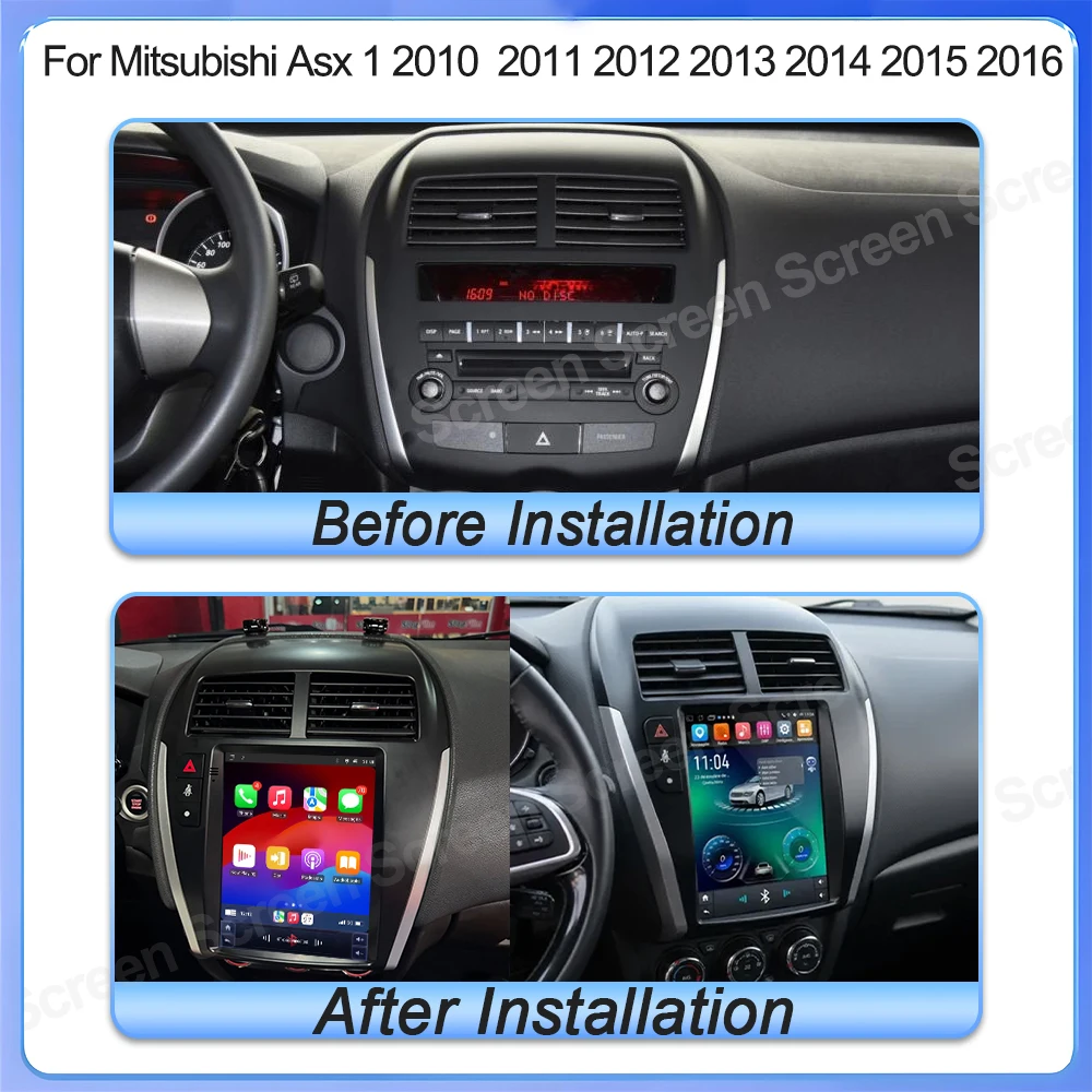 Android 16 For Mitsubishi Asx 1 2010  2011 2012 2013 2014 2015 2016 Car Radio Multimedia Video Player 9.7 Inch GPS Navigation