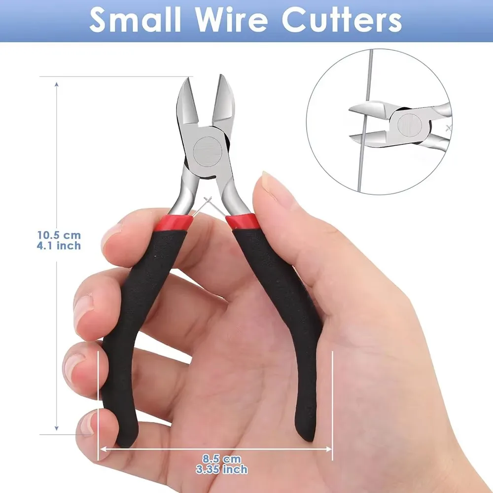 Wire Cutters, Small Side Cutters for Crafts, Flush Cutting Pliers for Jewelry Making, Zip Tie Cutters for Cable Tie, Wire Cuttin