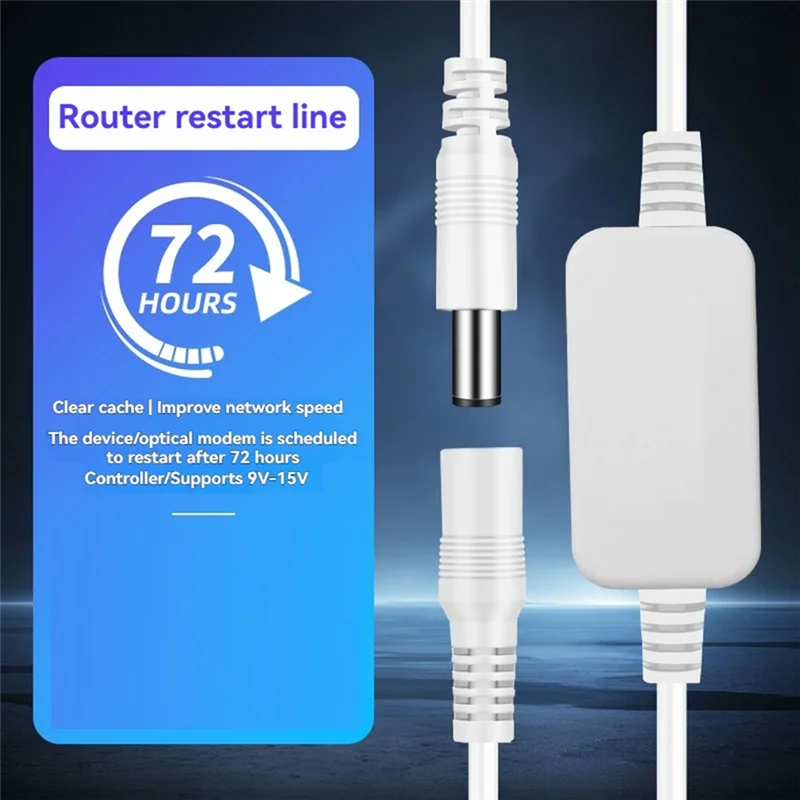 AB56-72 ساعة إعادة تشغيل تلقائي راوتر راوتر 72 ساعة أداة إعادة تشغيل كابل توجيه مؤقت تلقائي #1