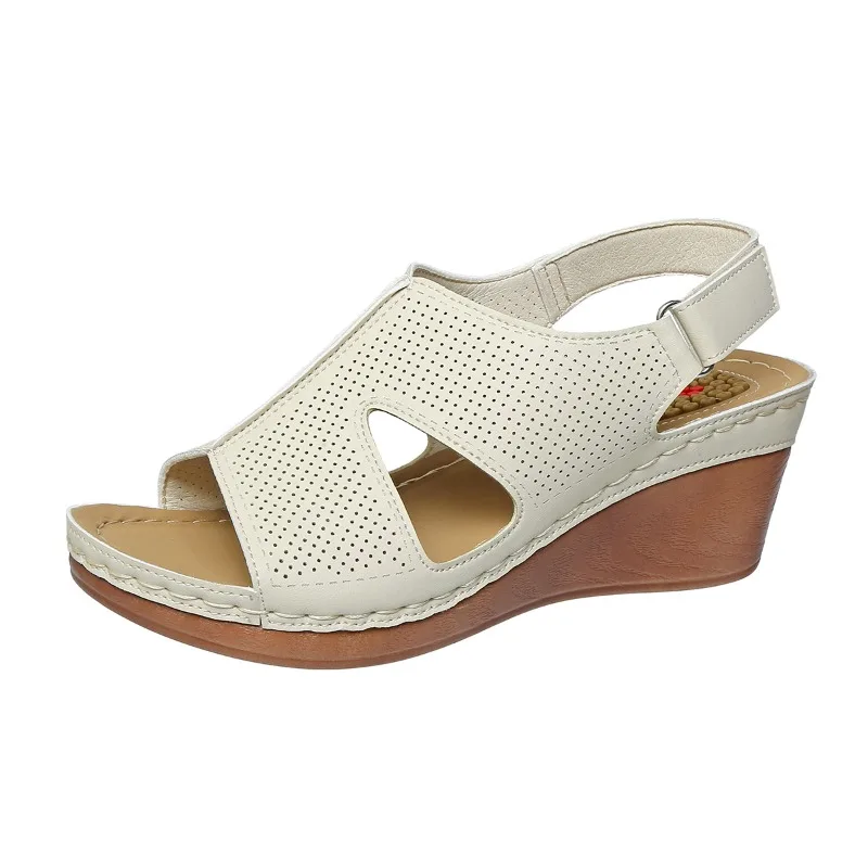 สุภาพสตรีรองเท้า 2025 Wedges ผู้หญิงรองเท้าแตะเปิดนิ้วเท้ารองเท้าแตะผู้หญิงฤดูร้อนใหม่แพลตฟอร์มรองเท้าผู้หญิง Light Comfort Sandalias