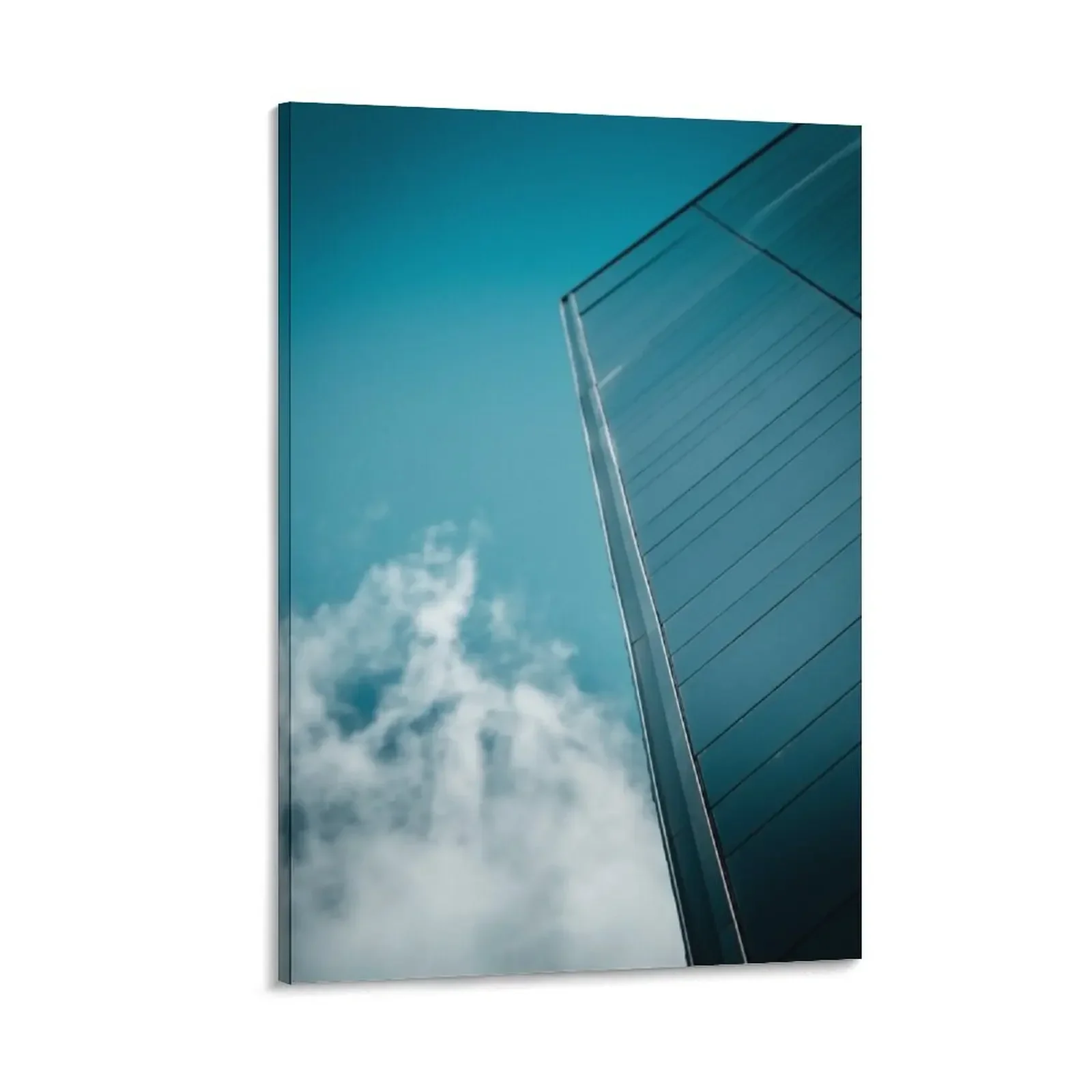 

Photovoltaic technology, architects of the future, blue glass and steel. Canvas Painting Decorative prints wall painting