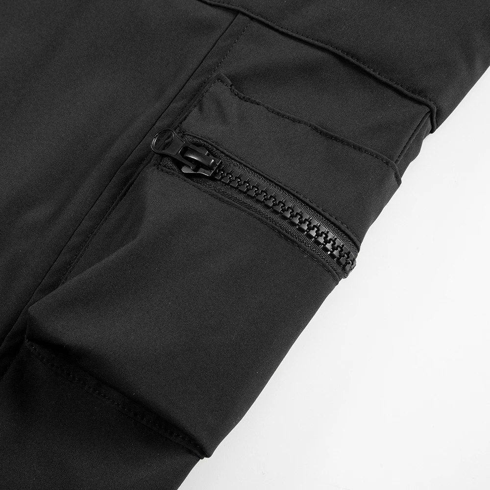 Street chic Zak met ritssluiting Functionele stijl Rechte broek Baggy cargobroek Hiphop Street Style Casual dagelijkse tactische herenbroek