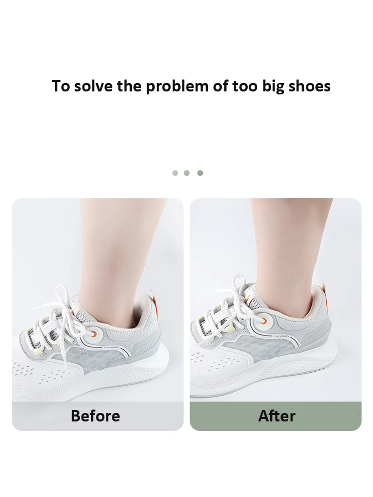 2Pcs Sneakers Pads Insole Patch Comfortable Heel Shoes Back Sticker Cushion Insert Adjustable Half-size Pads