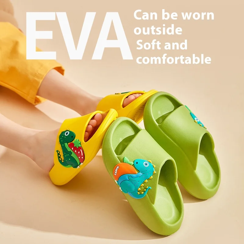 

New Children's Shoes Anti-Odor Children's Slippers Men Stepping on the Sense of Super Soft Non-slip Cartoon Girls Slippers