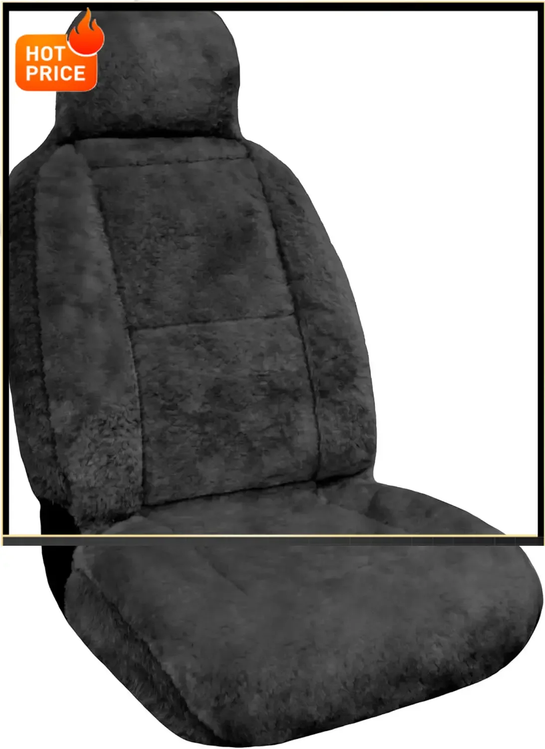 

Bestseller[Limited Time Offer!]Australian Merino Sheepskin Car Seat Cover, Plush Universal Fit for Most Vehicles, Summer Cool &