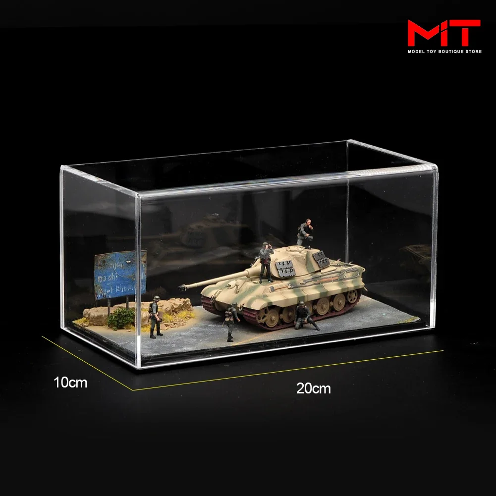 Miniature Painted 1/35 1/72 Soldiers Figure Germany Wehrmacht Diorama Props Tank Model Display Platform Decoration