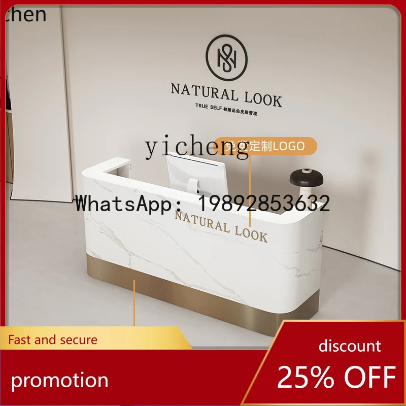 YFY  simple beauty salon checkout page yoga studio bar hairdressing clothing store front desk reception desk