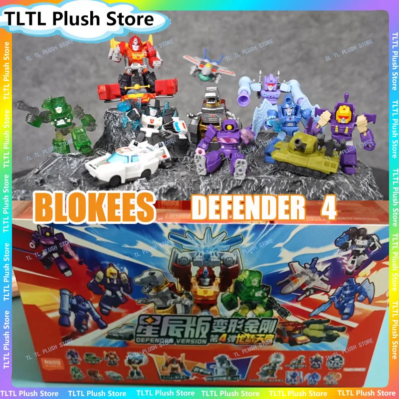 

Новые Blokees Transformation Defender, версия 4, слепая коробка Rodimus Prime Hot Rod Grimlock Dinobots Blitzwing, экшн-фигурки, подарки