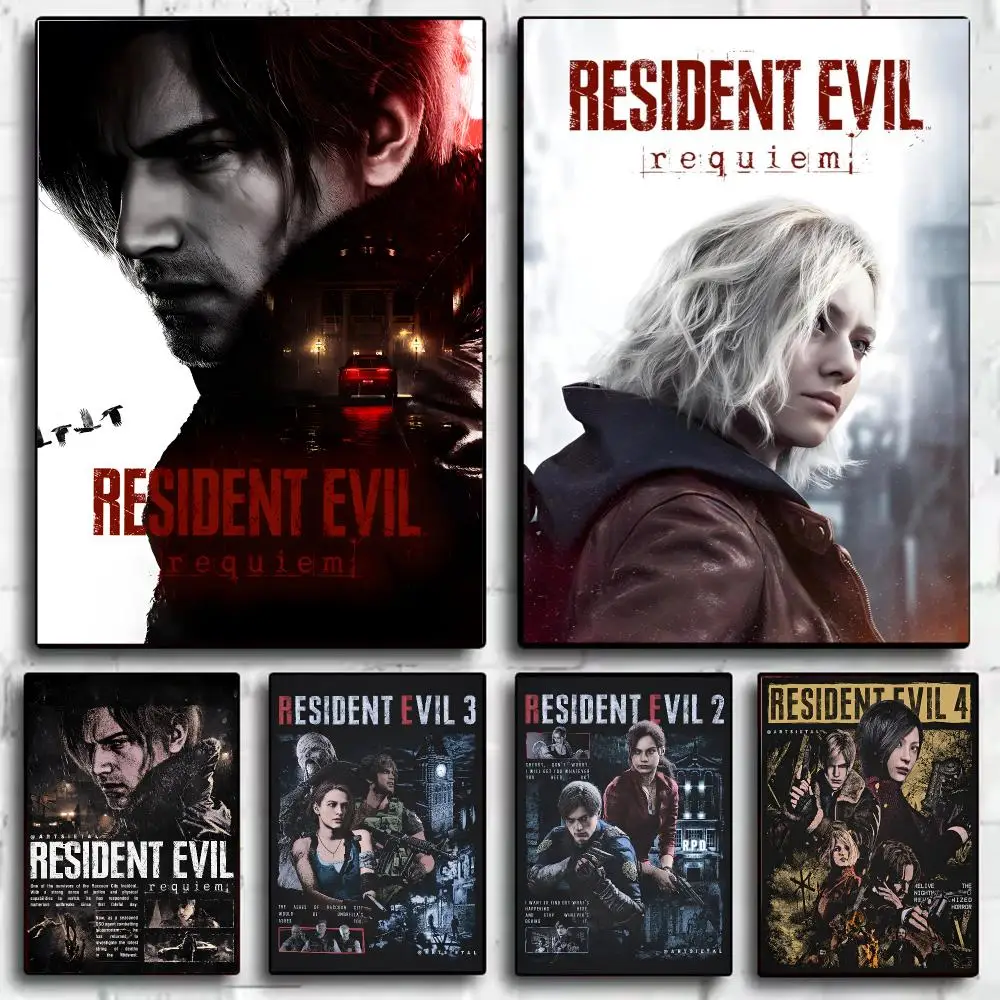 Classic Gane R-Resident Evil Poster Wall Art Poster Print Decorative Artwork for Bedroom Living Room Office Home Decoration