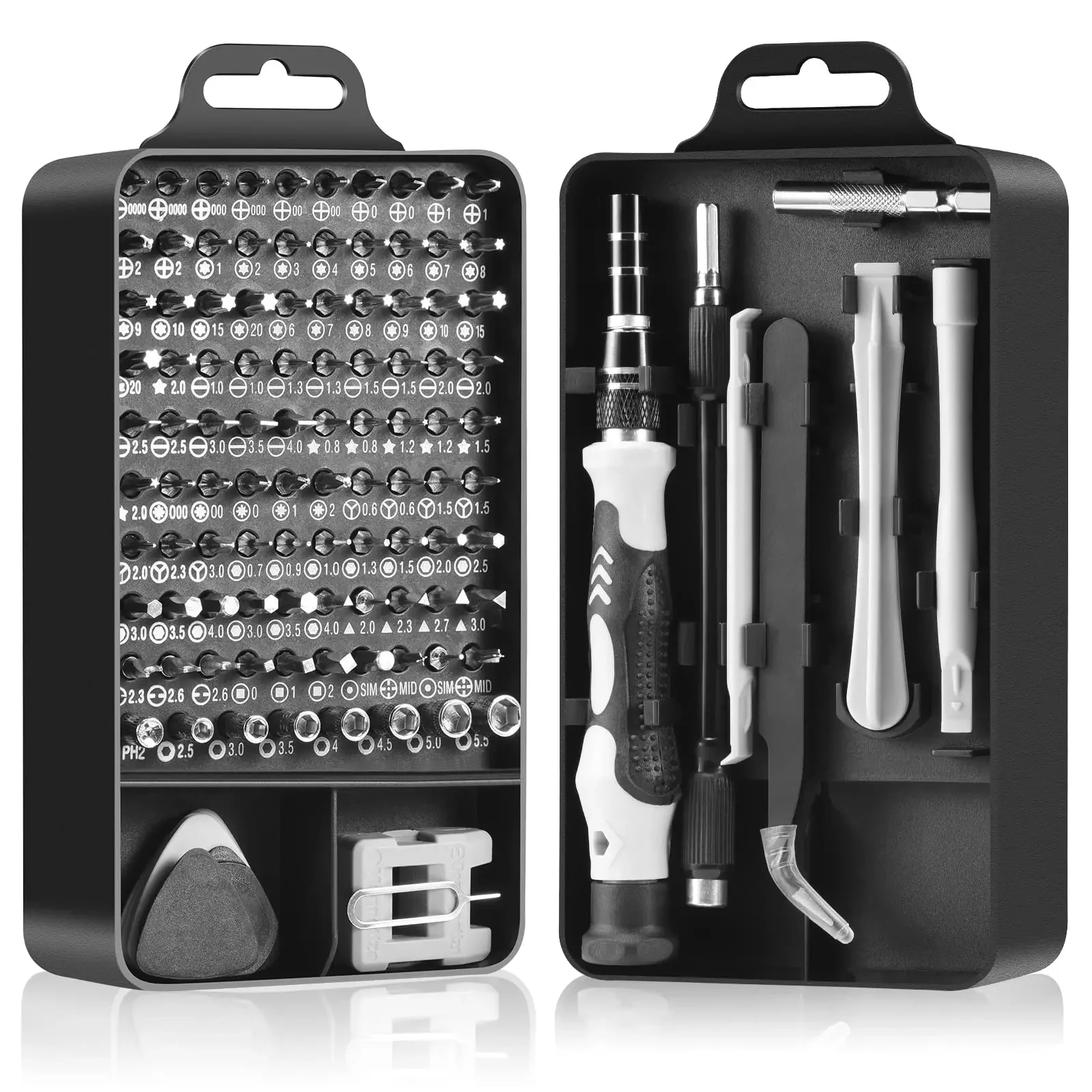 115 in 1 Precision Screwdriver Set Professional Multi-Function Repair Tool with 98 Magnetic Screw Driver Bits for iPhone Glasses