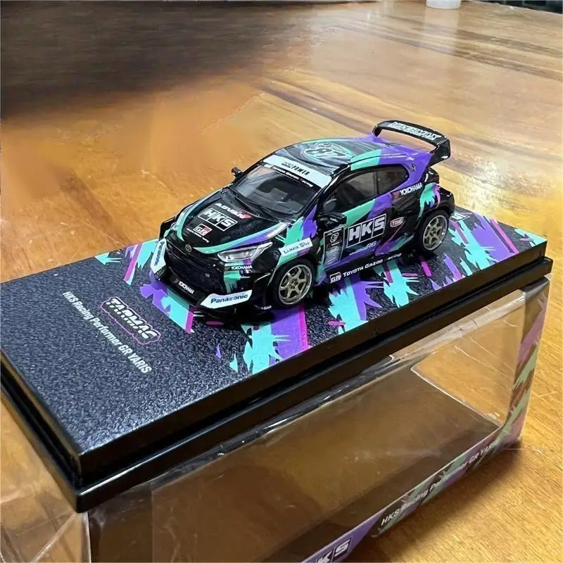 Tarmac Works TW 1/64 YARIS HKS Racing Performer GR Die-cast Alloy Car Model Collection Display Gift