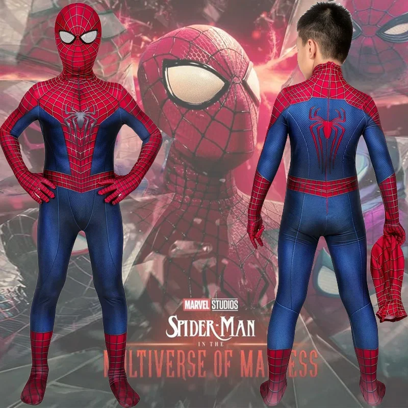 Disfraz de Spiderman TASM 2, Traje de Spiderman, Disfraz de Superhéroe Zentai, Disfraces de Halloween para Navidad
