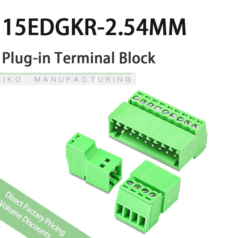 【Solderless Press-Fit】2.54mm Female Socket 2-24P|CE Certified PA66 |Aluminum-Plated Copper | Plug-in Terminal for Smart Home