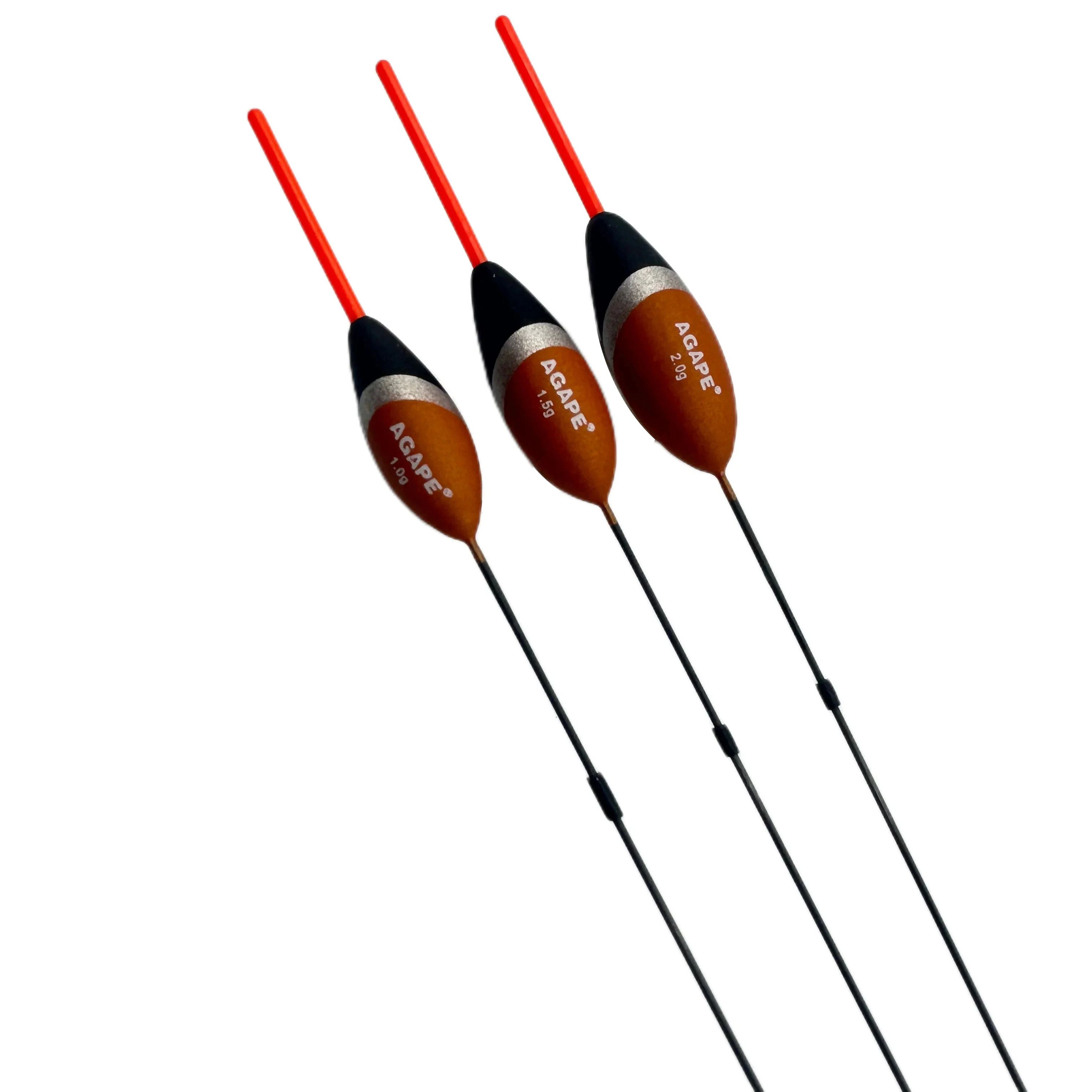 10pcs/Lot Fishing Pole Float Bobber 1.0g/1.5g/2.0g Bouyancy Balsa Wood Fishing Tackle 210064