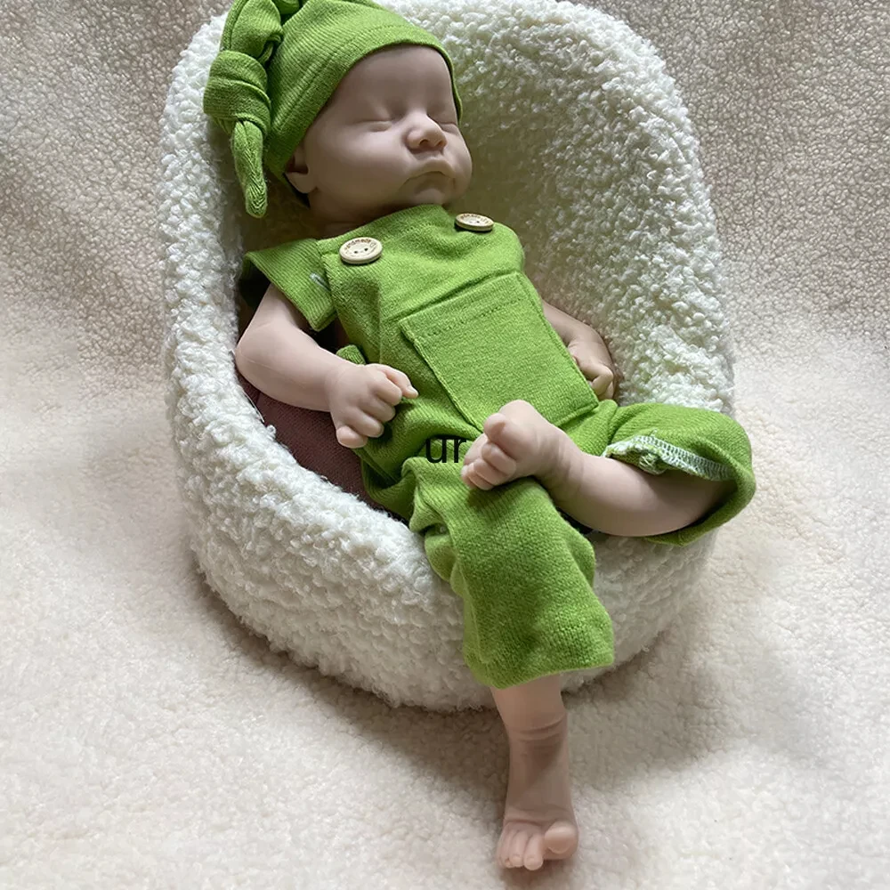 

17 Inch Full Silicone Reborn Baby Unpainted Floppy Newborn Boy Rebirth Doll Lifelike Babies Silicone Boy Doll Gift