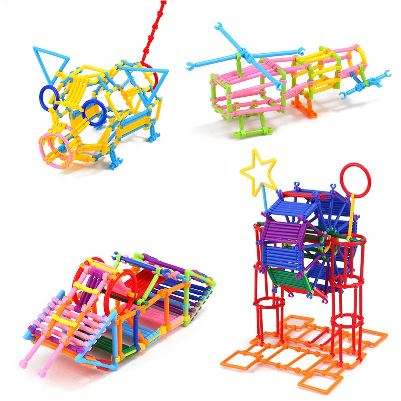 65/120/240pcs Assembled Building Blocks DIY Smart Stick Blocks Children Imagination Creativity Educational Learning Toy Gift DDJ