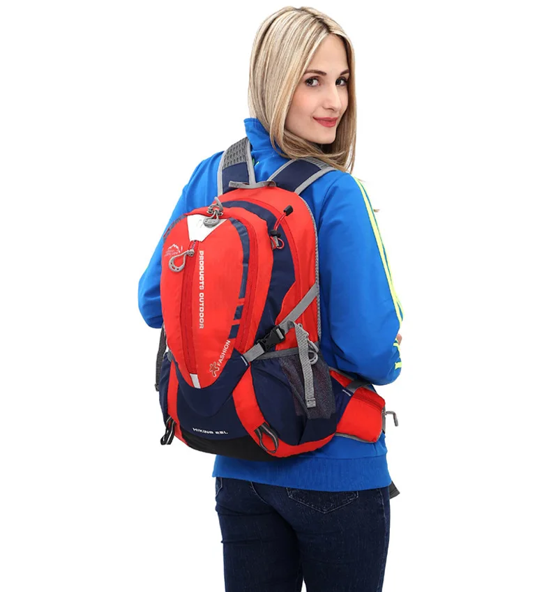 INOXTO 25L Bergsteigen Feuchtigkeitsspendende Rucksack Frauen Radfahren Trail Running Rucksack Männer Marathon Wandern Rucksack 2L Wasser Flasche – Detail 14