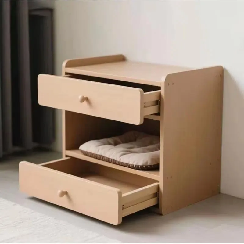 Sustainable Durable Solid Pine Pet House Indoor Outdoor Furniture for Small Medium Cats Dogs Warm Comfortable Design