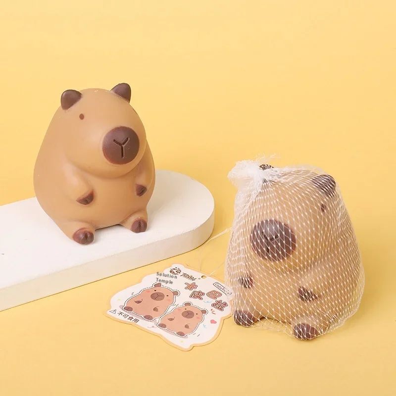 Capybara rebond lent décompression pincement jouet soulagement du Stress drôle Animal presser jouet Capybara forme presser balle cadeau pour les enfants
