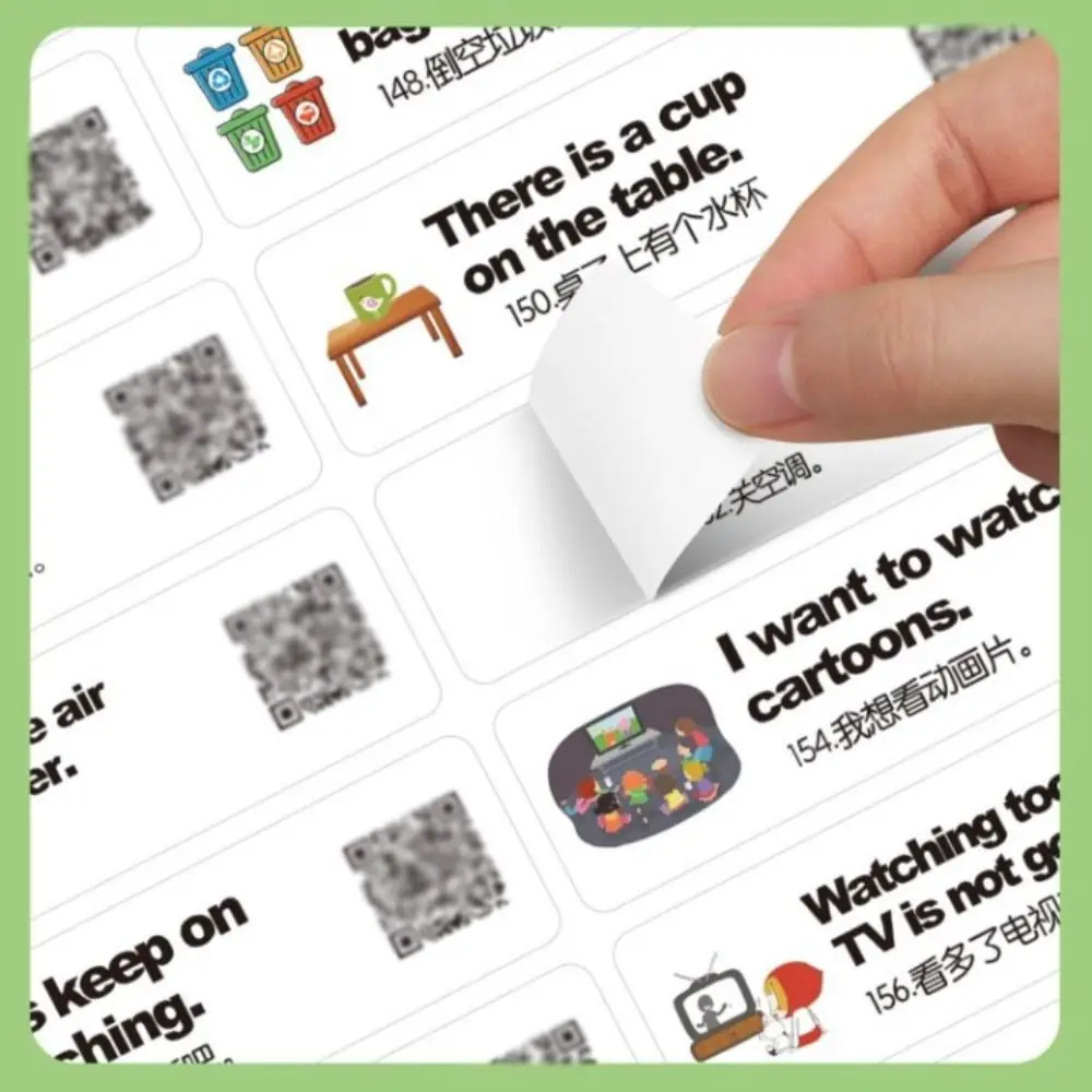 

Наклейки сцены жизни, разговорные наклейки на английском языке, наклейки с маркировкой, просветляющие наклейки с английскими словами, предложения, клейкая наклейка