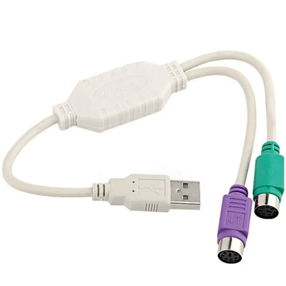 USB Male to Dual PS2 Female Cable F/M Adapter Converter For Computer PC Laptop Keyboard Mouse