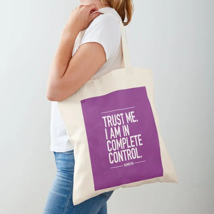 

Sanditon Crowe Quote Trust me. I am in complete control - Purple Tote Bag Customizable tote bag eco bag folding