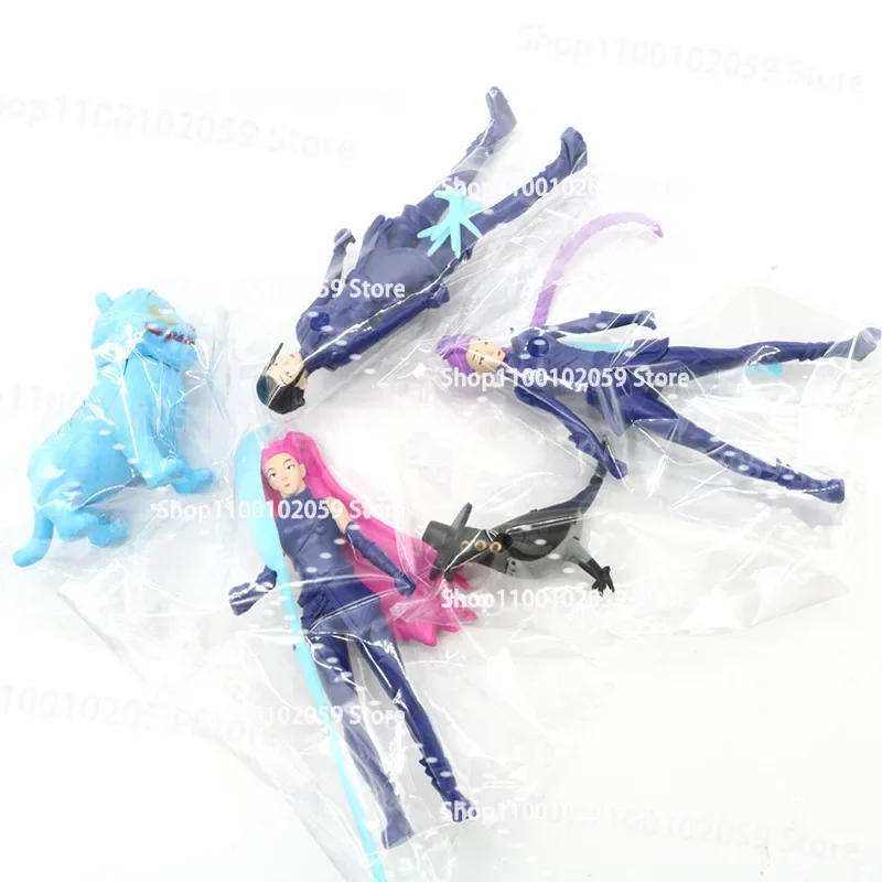 @$ Kpop_% Demon Hunters Action Figure ornamento Toy Derpys Tiger Rumi Mira Zoey Sussy Figurine Doll For Fans Regalo di Natale_$