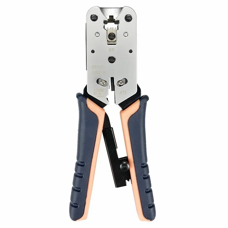 Imagem -02 - Zoerax-network Crimping Tool Modular Crimper Networking Wire Tool Kit Cortar e Descascar Cabos de Rede Apenas para 8p Rj45