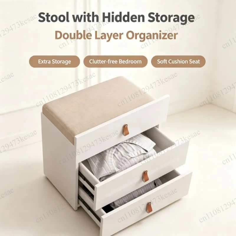 for Nordic Makeup Organizer 60cm Drawer Type Dressing Table Storage Container Bedroom Vanity Cosmetic Holder